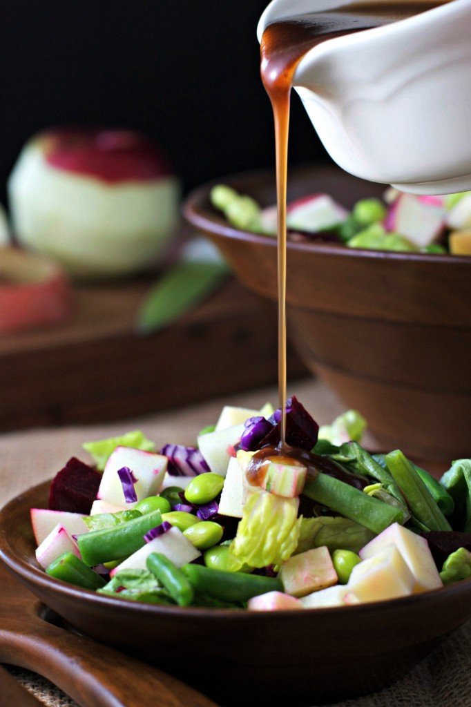 best recipe chopped apple salad pomegranate vinaigrette