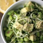 avocado and edamame zucchini noodles vegan gluten free best recipe