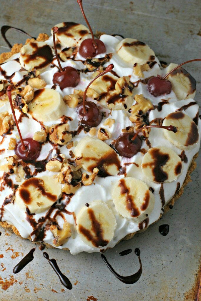 banana split cream pie vegan gluten free recipe