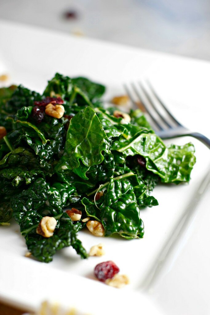 best recipe winter wilted kale salad vegan gluten free