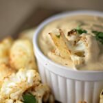 cauliflower bites with spicy almond dip vegan gluten free best recipe