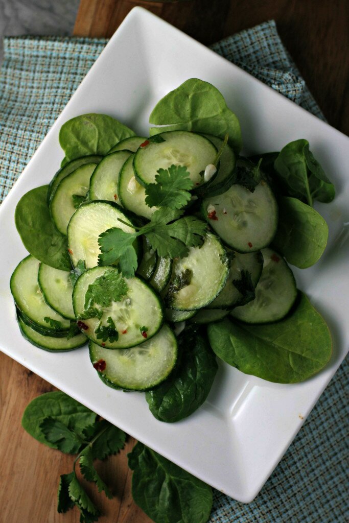 cilantro lime cucumbers vegan gluten free recipe