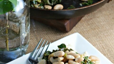 collard greens and beans vegan gluten free recipe