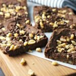 fudge walnut brownies vegan gluten free recipe