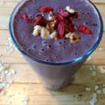 berry smoothie with walnuts and oats vegan gluten free best recipe