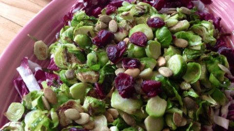 brussels sprout and radicchio salad vegan gluten free best recipe
