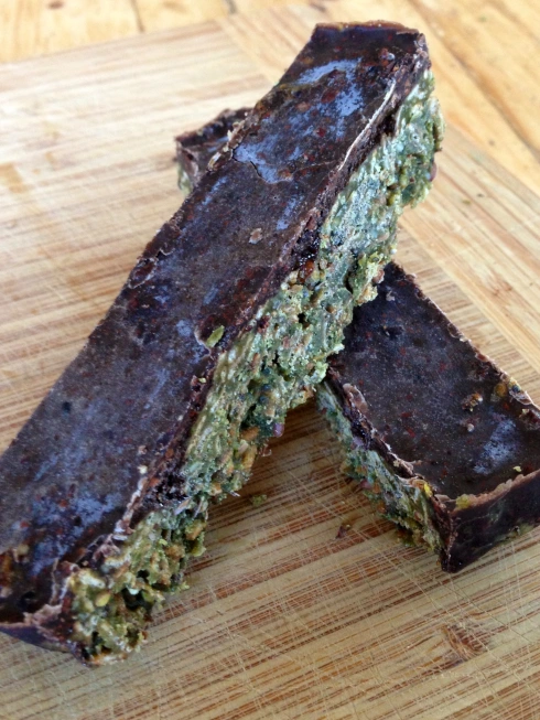cacao covered greens bars vegan gluten free best recipe