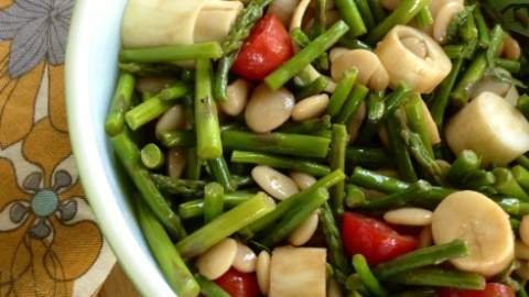 hearts of palm asparagus and mint salad vegan gluten free best recipe