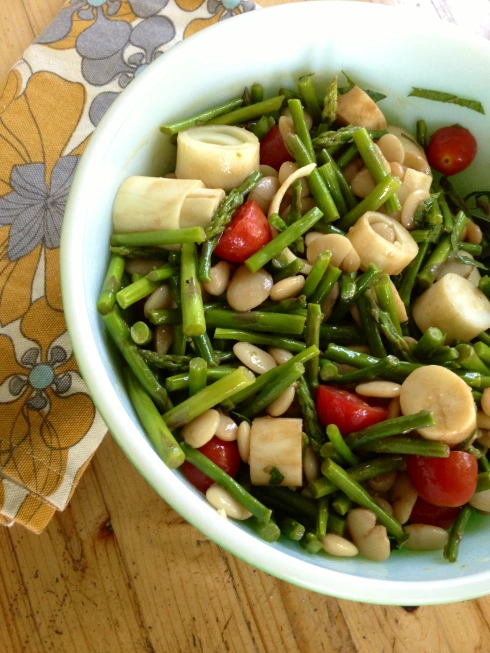 hearts of palm asparagus and mint salad vegan gluten free best recipe