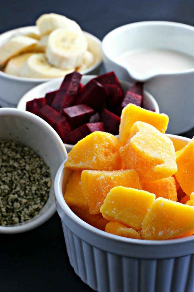 mango beet banana smoothie bowl vegan gluten free recipe best