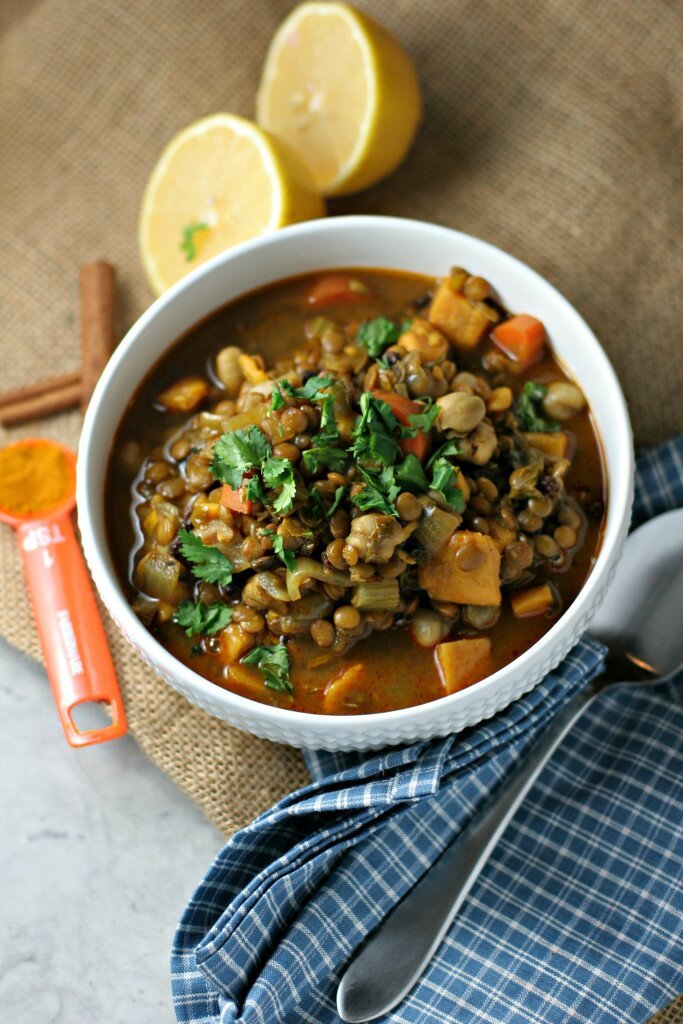 moroccan lentil stew vegan gluten free recipe