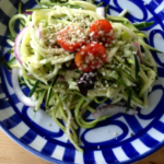 simple raw zucchini pasta vegan gluten free recipe