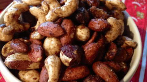 sweet and spicy roasted nuts vegan gluten free best recipe