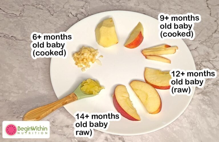 baby led weaning apples