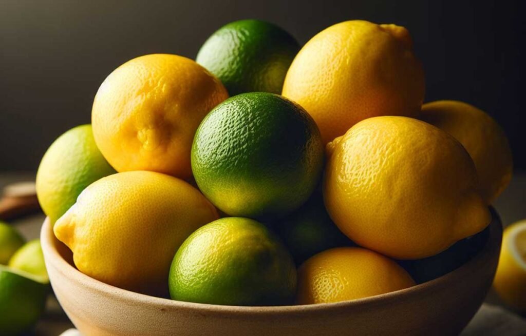 Limes and Lemons in a basket